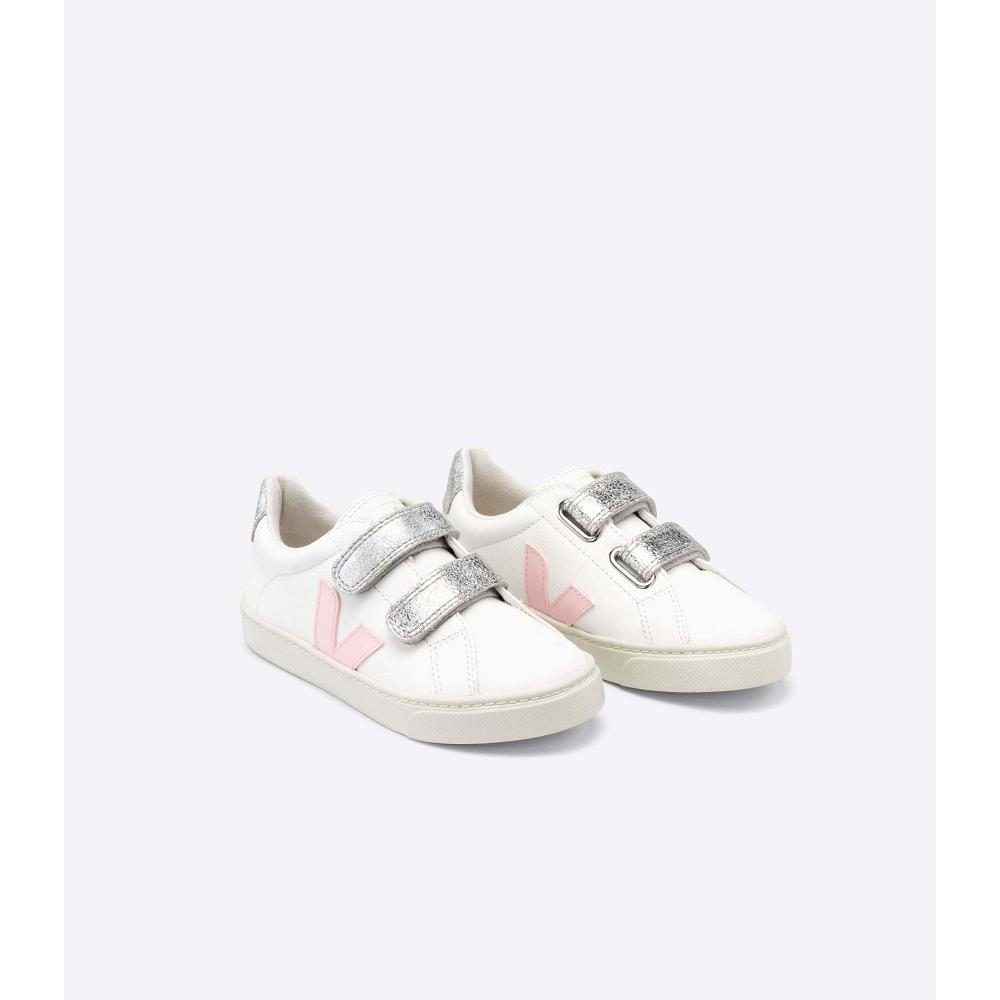 Veja ESPLAR CHROMEFREE Schoenen Kinderen White/Pink | BE 731PJJ